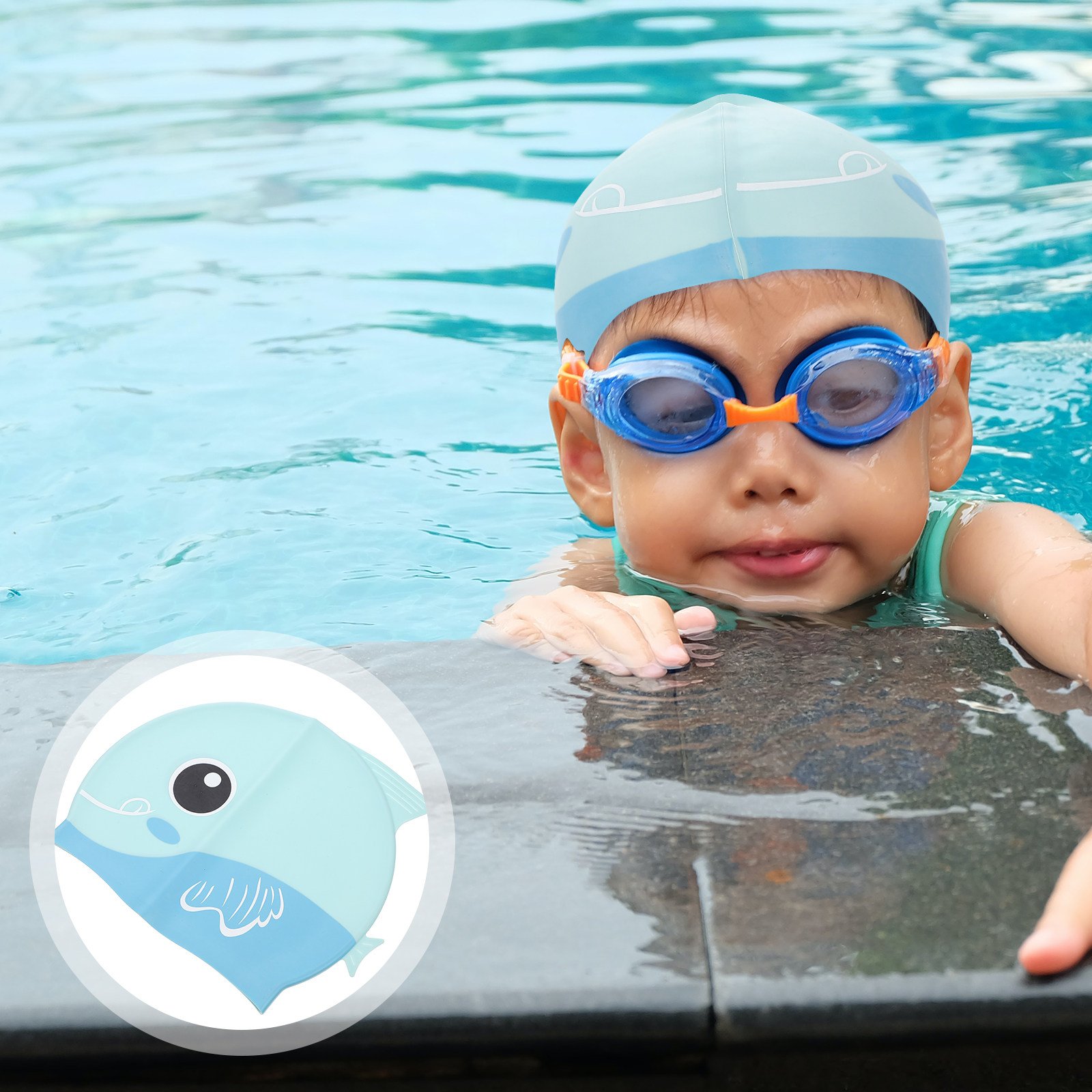 Swim Hat Silicone - Силиконовая шапочка для плавания с мультяшным