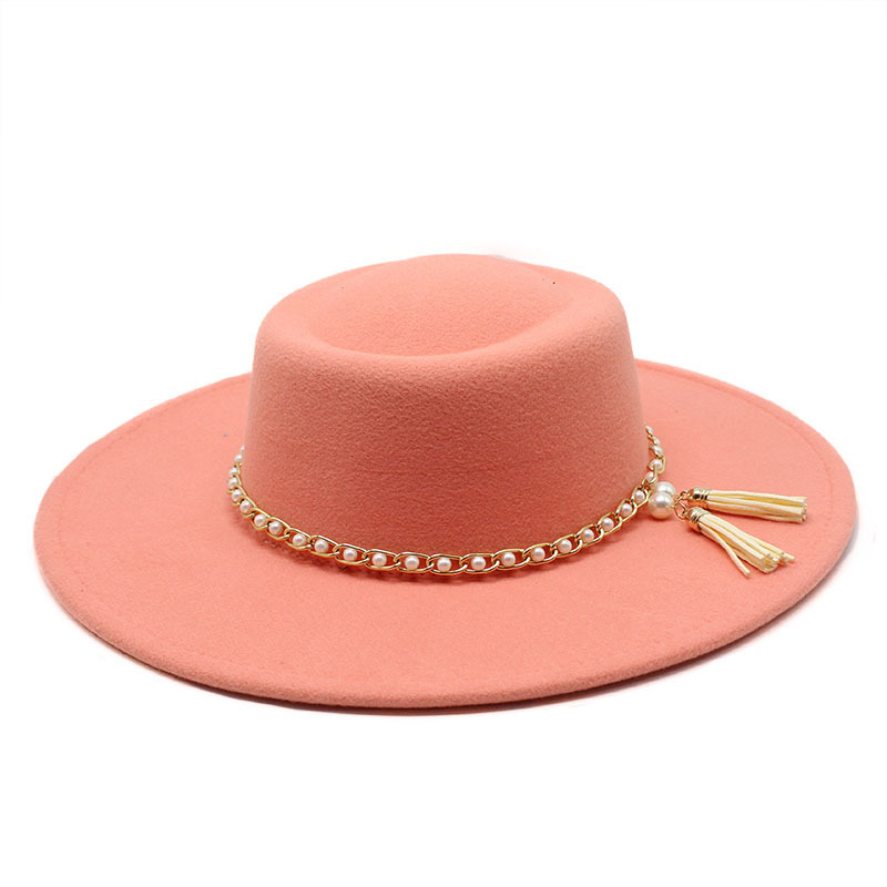 Fedora Hat Wool - Модная и элегантная плоская карнизная шляпа