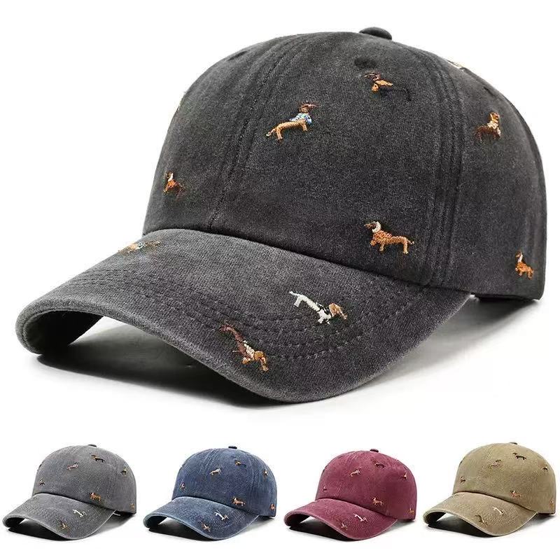 Бейсболка с вышивкой таксы из  – обзор и цена Dad Hat Cotton