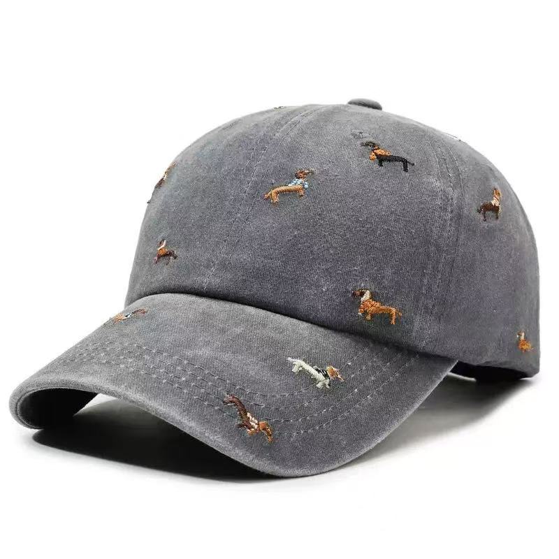 Бейсболка с вышивкой таксы из  – обзор и цена Dad Hat Cotton