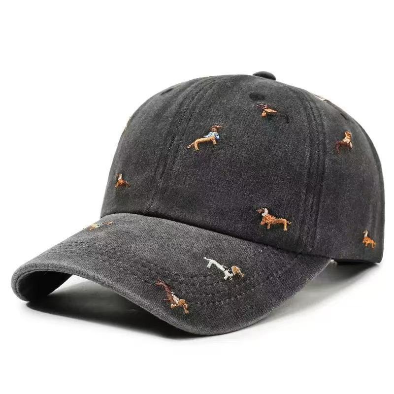 Бейсболка с вышивкой таксы из  – обзор и цена Dad Hat Cotton