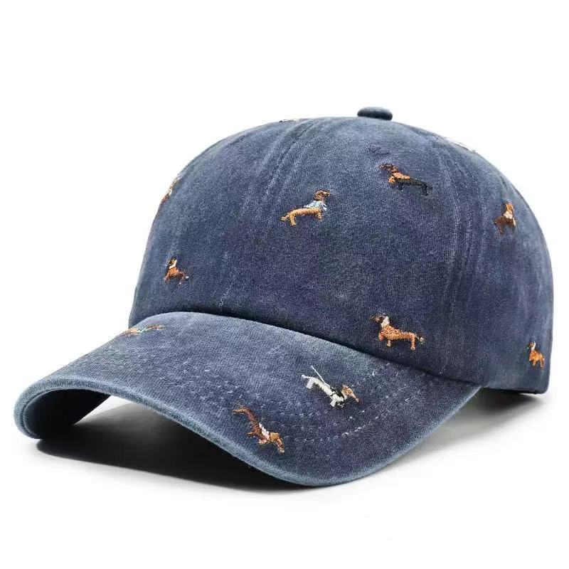 Бейсболка с вышивкой таксы из  – обзор и цена Dad Hat Cotton