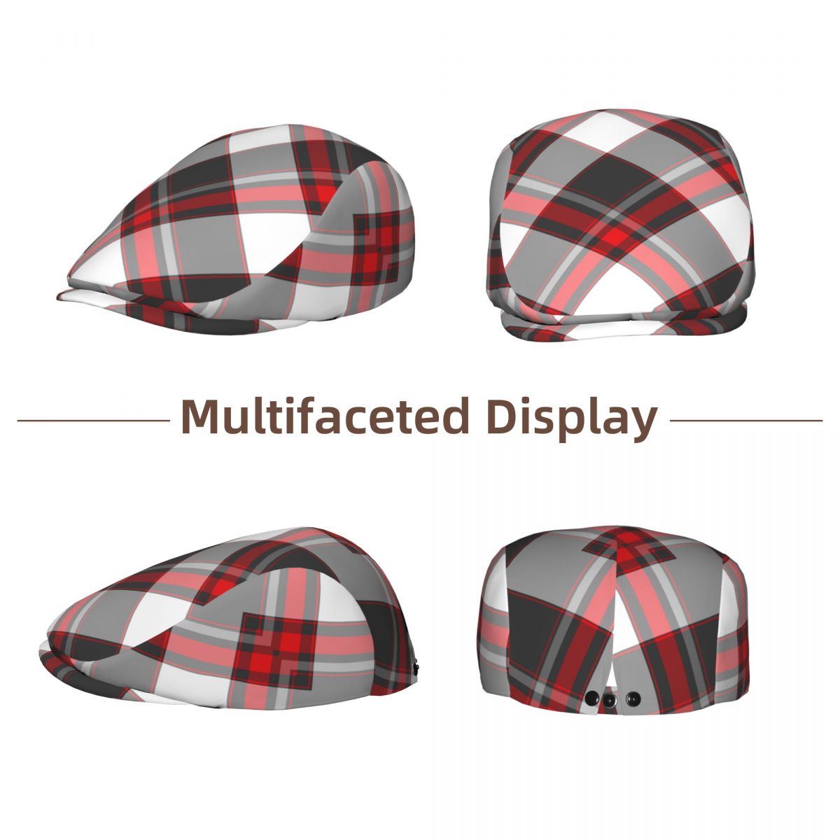 Взрослая плоская кепка в красн – обзор и цена Newsboy Cap Ivy