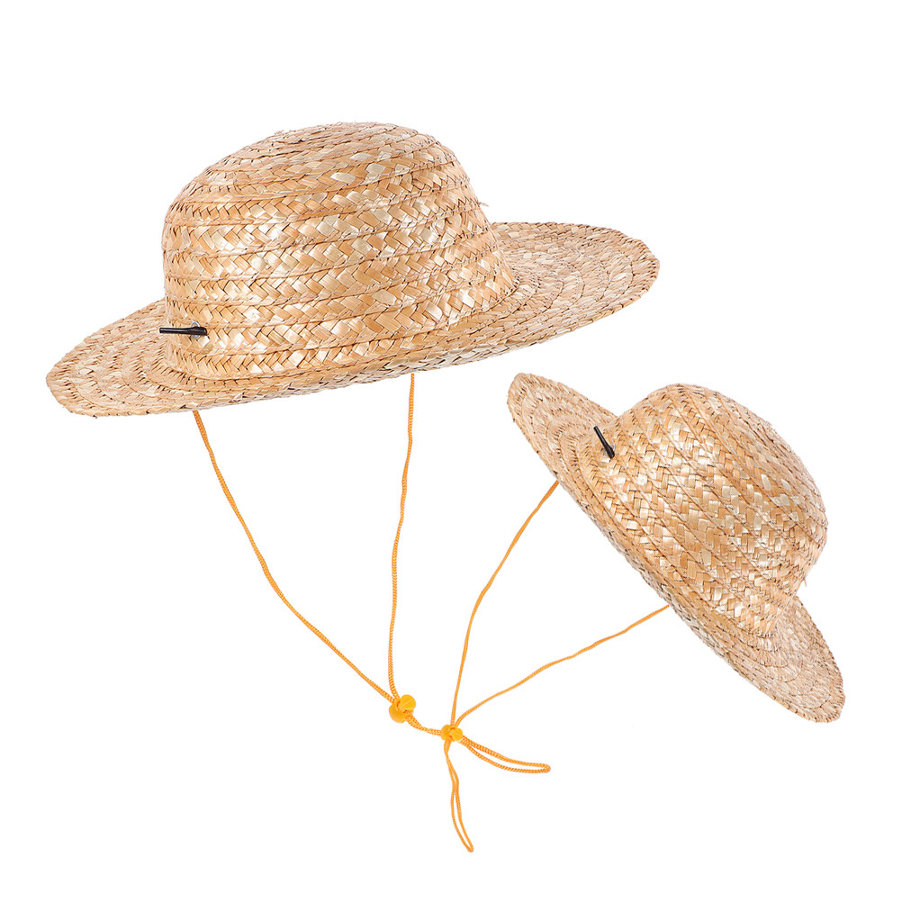 2 шт. детских соломенных шляп  – обзор и цена Sun Hat Wide Brim